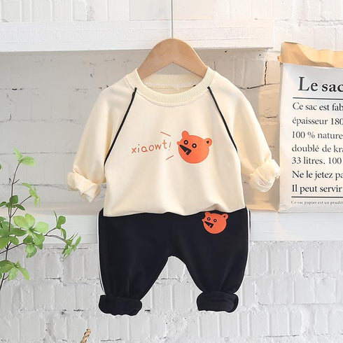 Boys spring and autumn suit two-piece set