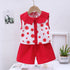 Girl's vest T-shirt two-piece suit