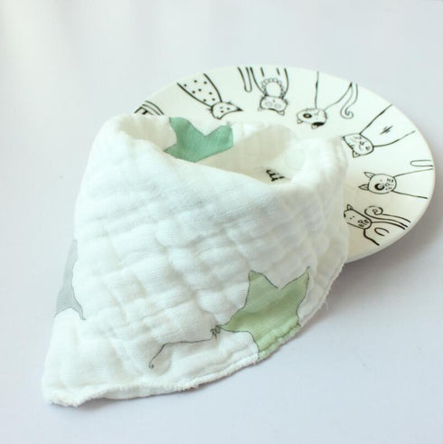 Eight-layer gauze triangle towel for newborn