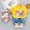 Cartoon Zoo Jeans Casual Two-piece Set