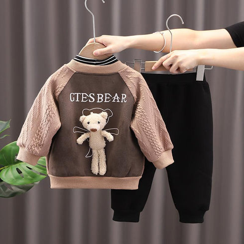 Boys' fall/winter suit cardigan set of three