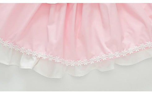 Girls Summer Dress Princess Dress 2022 New Summer Girl Foreign Style Unkempt Dress