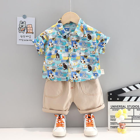 Boys Summer Suit Two-Piece Set