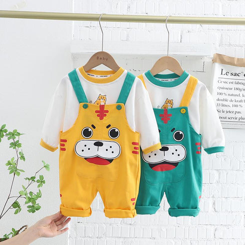 Spring and Autumn Boys Pants Two-Piece Set