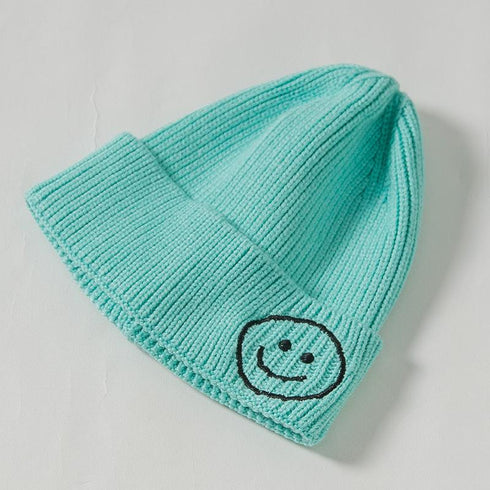 Embroidered wool smiling face hat 12.59-18.89 inches
