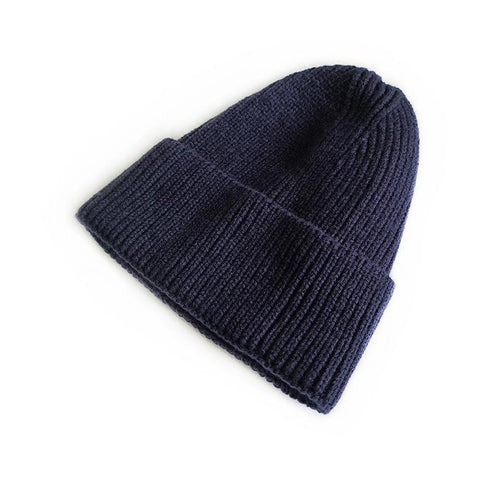 Monochrome casual knit flanged wool hat 15.74-18.89 inches