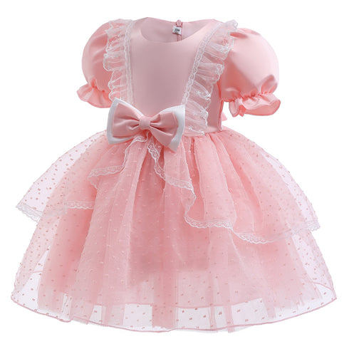 Girls' Dress Summer Children's New Princess Dress Mesh Paggy Dress