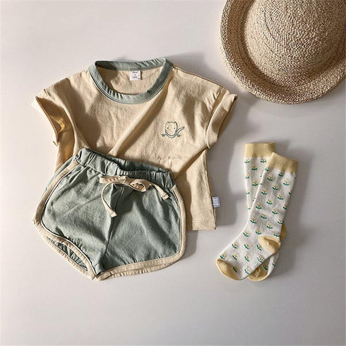 Children's Summer Cotton Two Piece Set