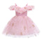 Girls' Dress European And American Children's Wear Crown Sequin Princess Dress Dress Mesh Paggy Dress