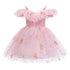 Girls' Dress European And American Children's Wear Crown Sequin Princess Dress Dress Mesh Paggy Dress