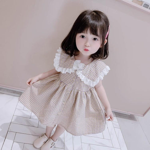 Girls Lace Sleeveless Dress