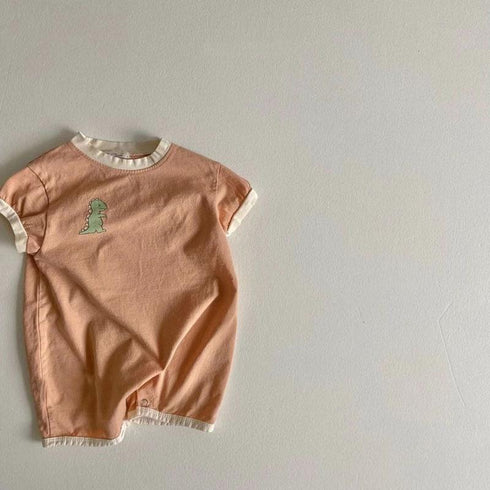 Summer Short Sleeved Dinosaur Climbing Clothes Baby Foreign Style Casual One-piece Clothes