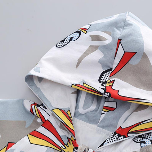 Boys spring and autumn suit set of three