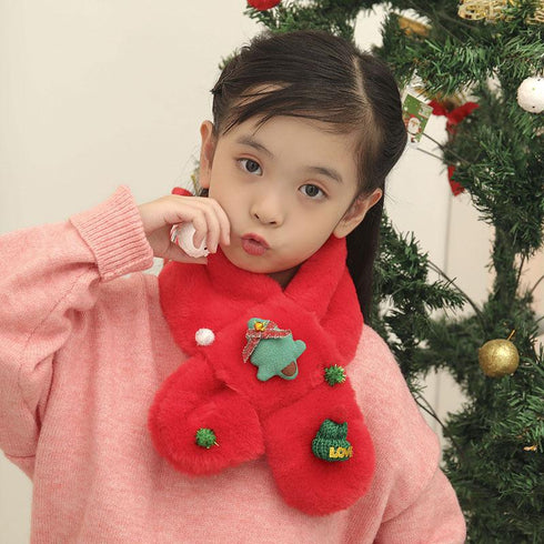 Children's Plush Christmas Scarf