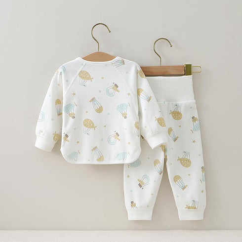 Autumn boneless cotton home clothing high waist belly baby pajamas