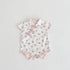 Strawberry printed baby cheongsam sleeveless jumpsuit creeping suit