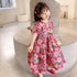 Girls' Peacock Flower Dress