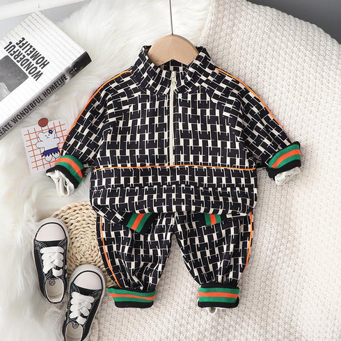 Children's Wei Yi Suit Spring and Autumn Two-Piece Set