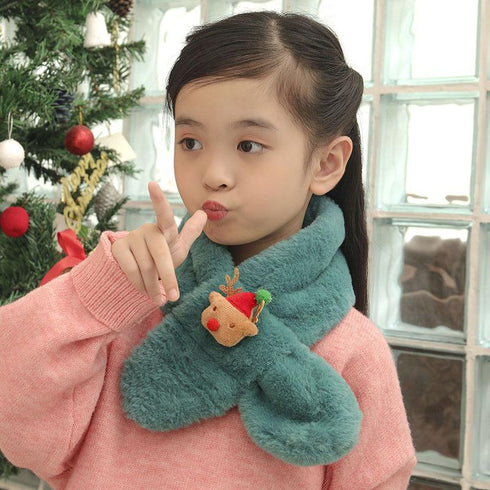Children's Plush Christmas Scarf