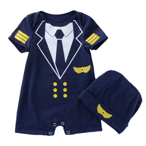 Summer baby pilot jumpsuit