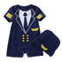 Summer baby pilot jumpsuit
