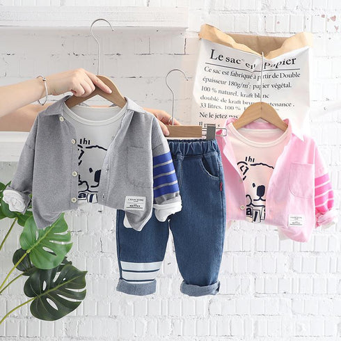 Boys spring and autumn three-piece suit