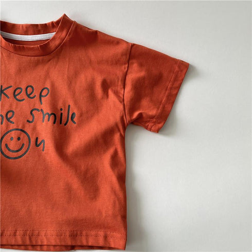 Children's Alphabet Print T-shirt Cotton T-shirt