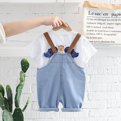 Children's Short Sleeve Strap Set Summer