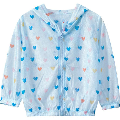 Girls' Summer Flower Sunscreen Clothes