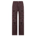 Hip Hop High Waist Straight Jeans With Rough Edges And Holes
