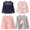 Girls Cotton Long Sleeve T-shirt European And American Style Cartoon Printed Round Neck Jacket