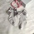 Children's Big Bow Medium Socks Fall/Winter Big Bow Baby Socks Solid Color Medium Non-slip Floor Socks
