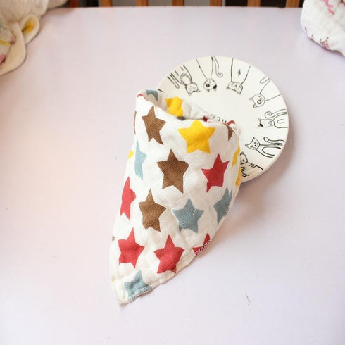 Eight-layer gauze triangle towel for newborn