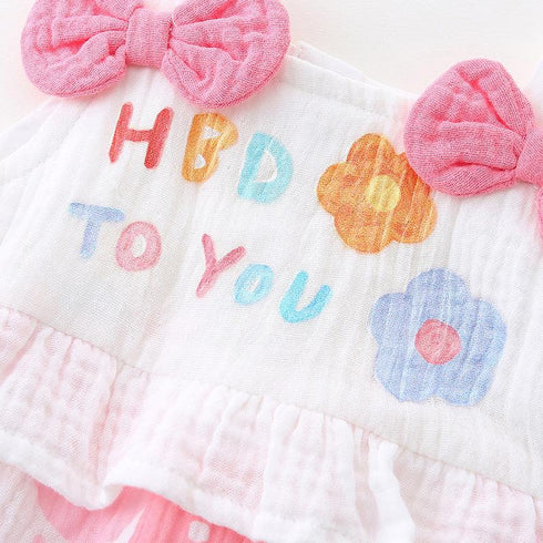 Summer New Baby Girl Thin Jumpsuit Baby Girl Sleeveless Condole Belt Triangle Bag Cute Cotton