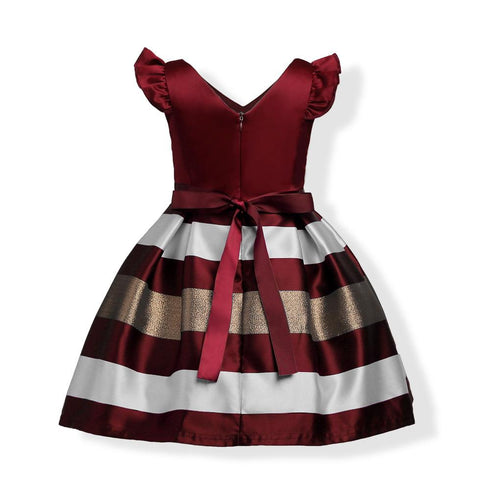 European And American Girls Dress Striped Dress Dress Dress Princess Dress