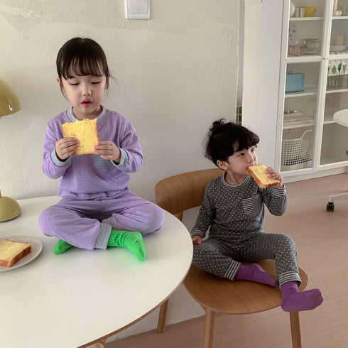 Children's autumn clothes and trousers cotton baby baby cotton sweater autumn and winter thermal underwear set