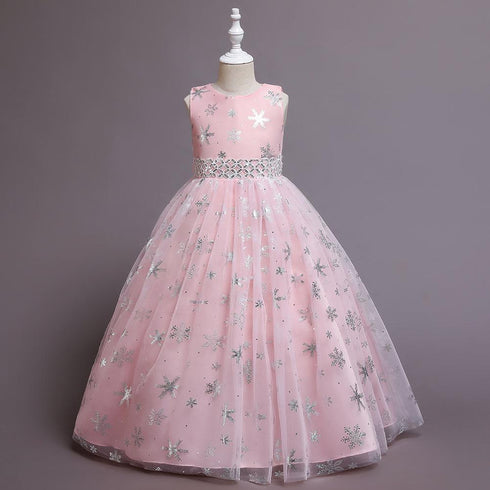 Children's Christmas Dress Princess Dress Long catwalk dress