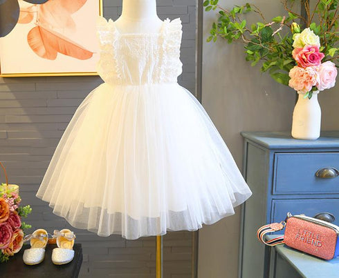 New girls skirt comfortable dress princess dress elegant gauze dress
