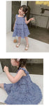 New Girls Summer Plaid Dress Girls Cake Dress Children's Clothing Suspender Skirt