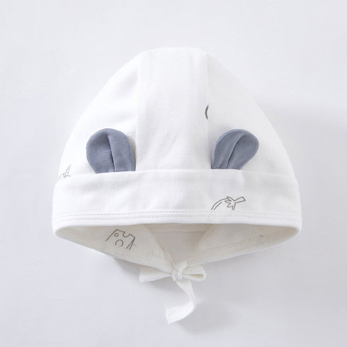 Newborn Baby Hat Summer Thin Cute Super Cute Pullover Hat Saliva Towel