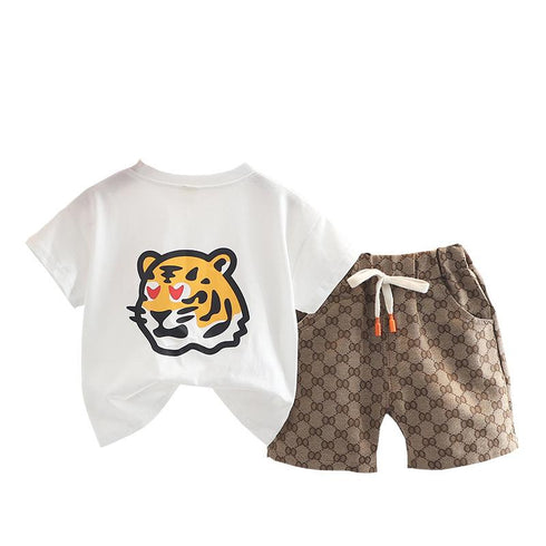 Boys summer short sleeve suit