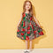 Children's Patchwork Leopard Suspender Dress