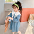 Spring And Autumn Girls Long Sleeve Cotton Dress