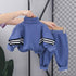 Children's baseball suit cardigan two-piece set
