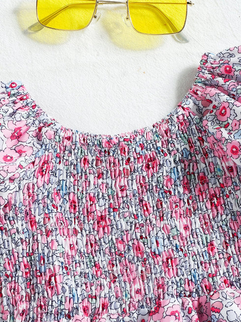 Summer Girl's Floral Dress