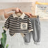 Boy's Spring and Autumn Shirt Two-Piece Set