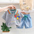 Rainbow Polo Shirt And Shorts Boys' Suit