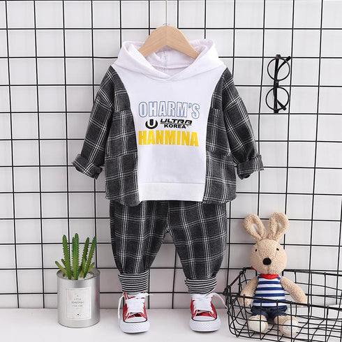 Boys spring and autumn leisure two-piece set