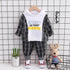 Boys spring and autumn leisure two-piece set
