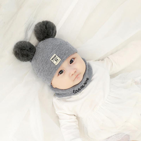 Baby hat warm in autumn and winter Circumference 13.4-16.5 inch(34-42cm)